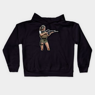 Tactical Girl Kids Hoodie